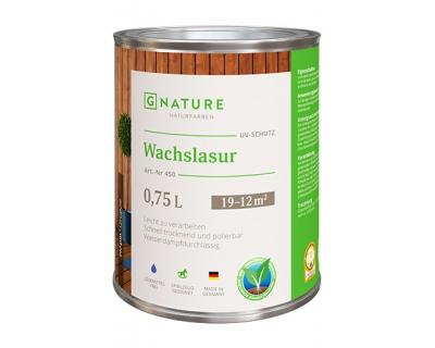 Краска для дерева GNature 450 Wachslasur - 0,375л.