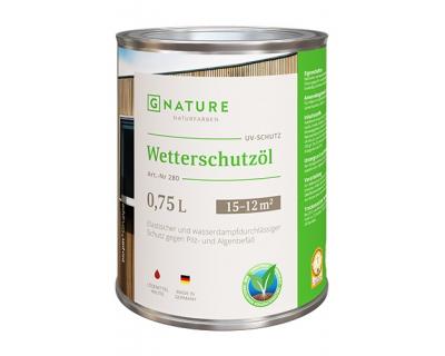 Защитное масло для дерева GNature 280 Wetterschutzöl - 2,5 л.