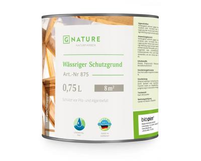 Антисептик для дерева GNature 875 Wässriger Schutzgrund - 10 л.